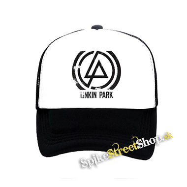 LINKIN PARK - Concentric - čiernobiela sieťkovaná šiltovka model "Trucker"
