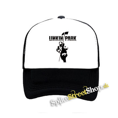LINKIN PARK - Hybrid Theory Icon - čiernobiela sieťkovaná šiltovka model "Trucker"