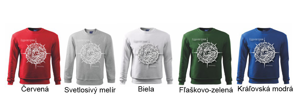 Pánska mikina LUNATIC GODS - Slnovraty - strieborné logo