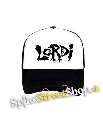 LORDI - Logo - čiernobiela sieťkovaná šiltovka model "Trucker"