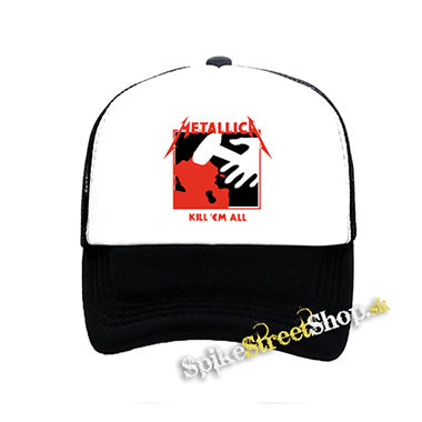 METALLICA - Kill Em All - čiernobiela sieťkovaná šiltovka model "Trucker"