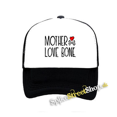 MOTHER LOVE BONE - Logo - čiernobiela sieťkovaná šiltovka model "Trucker"