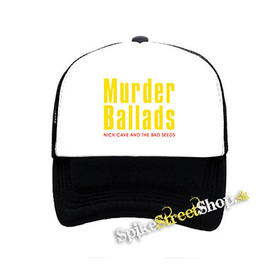 NICK CAVE - Murder Ballads - čiernobiela sieťkovaná šiltovka model "Trucker"