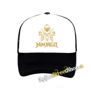 NINJAGO - 10 Years - čiernobiela sieťkovaná šiltovka model "Trucker"