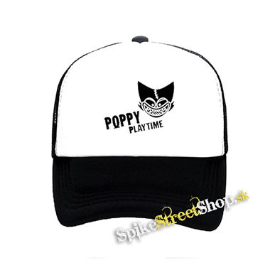 POPPY PLAYTIME - Logo Teeth Smile Motive 2 - čiernobiela sieťkovaná šiltovka model "Trucker"
