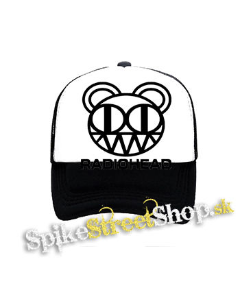 RADIOHEAD - Logo - čiernobiela sieťkovaná šiltovka model "Trucker"