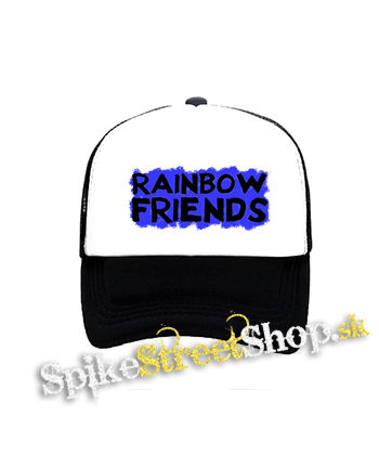 RAINBOW FRIENDS - čiernobiela sieťkovaná šiltovka model "Trucker"