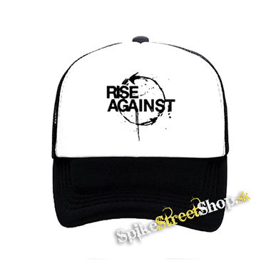 RISE AGAINST - Cycle - čiernobiela sieťkovaná šiltovka model "Trucker"
