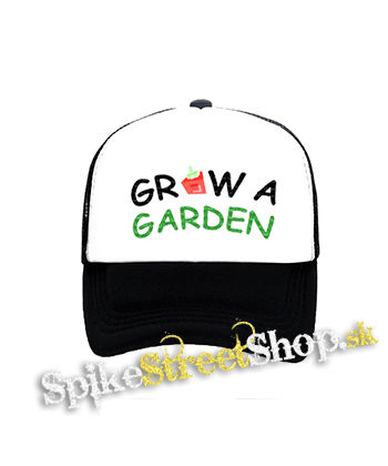 ROBLOX - Grow A Garden - čiernobiela sieťkovaná šiltovka model "Trucker"
