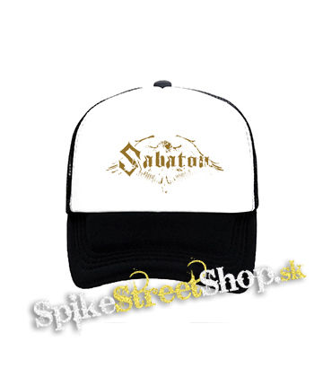 SABATON - Eagle - čiernobiela sieťkovaná šiltovka model "Trucker"