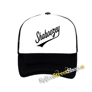 SHABOOZEY - Logo Singer - čiernobiela sieťkovaná šiltovka model "Trucker"