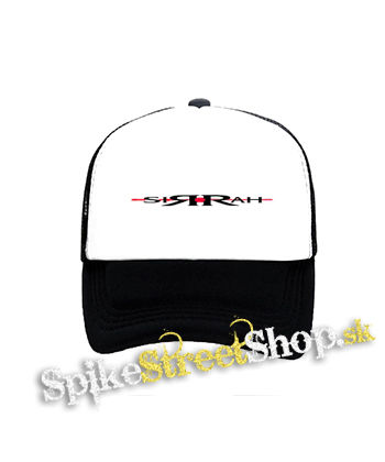 SIRRAH - Logo - čiernobiela sieťkovaná šiltovka model "Trucker"