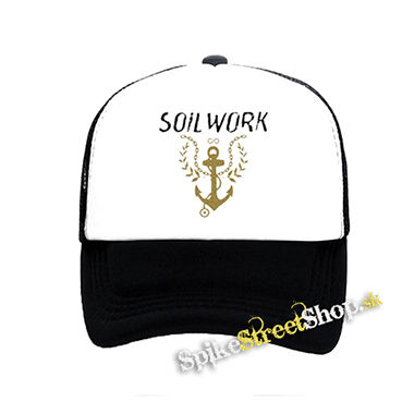SOILWORK - Gold Anchor - čiernobiela sieťkovaná šiltovka model "Trucker"