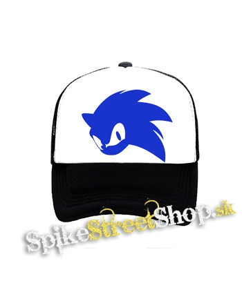 SONIC THE HEDGEHOG - Face - čiernobiela sieťkovaná šiltovka model "Trucker"