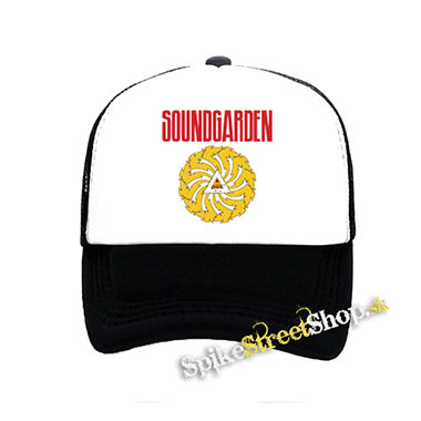SOUNDGARDEN - Badmotorfinger Color - čiernobiela sieťkovaná šiltovka model "Trucker"