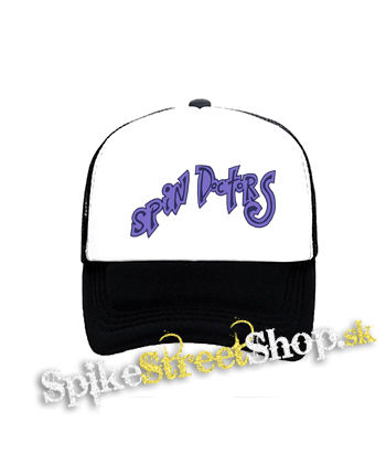 SPIN DOCTORS - Logo - čiernobiela sieťkovaná šiltovka model "Trucker"