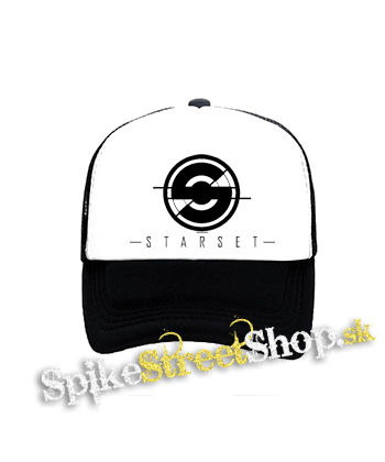 STARSET - Logo - čiernobiela sieťkovaná šiltovka model "Trucker"