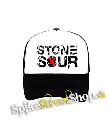 STONE SOUR - Logo - čiernobiela sieťkovaná šiltovka model "Trucker"