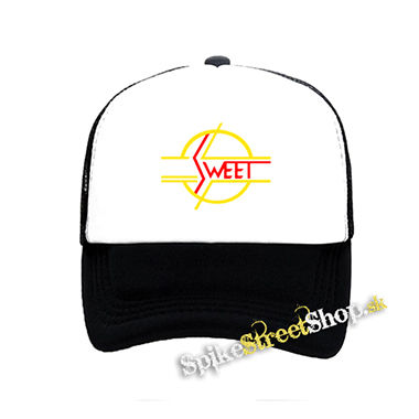 SWEET - Logo Hardrock Legend - čiernobiela sieťkovaná šiltovka model "Trucker"
