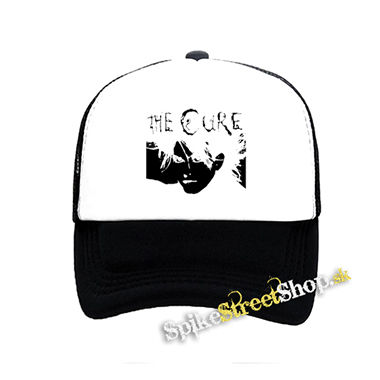 THE CURE - Robert Smith Nosferatu Portrait - čiernobiela sieťkovaná šiltovka model "Trucker"