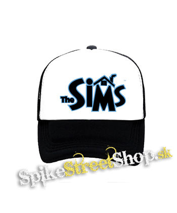 THE SIMS - Logo - čiernobiela sieťkovaná šiltovka model "Trucker"