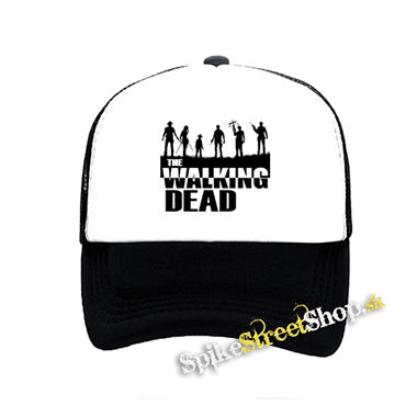THE WALKING DEAD - Silhouette - čiernobiela sieťkovaná šiltovka model "Trucker"