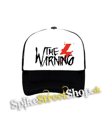 THE WARNING - Logo - čiernobiela sieťkovaná šiltovka model "Trucker"