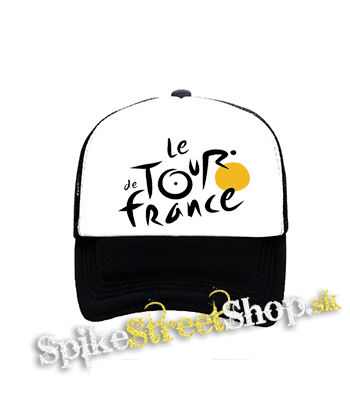 TOUR DE FRANCE - čiernobiela sieťkovaná šiltovka model "Trucker"