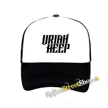 URIAH HEEP - Logo - čiernobiela sieťkovaná šiltovka model "Trucker"