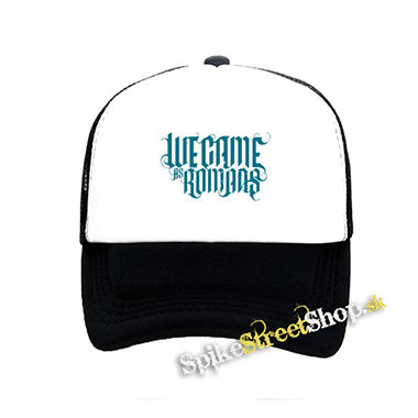 WE CAME AS ROMANS - Cyan Logo - čiernobiela sieťkovaná šiltovka model "Trucker"