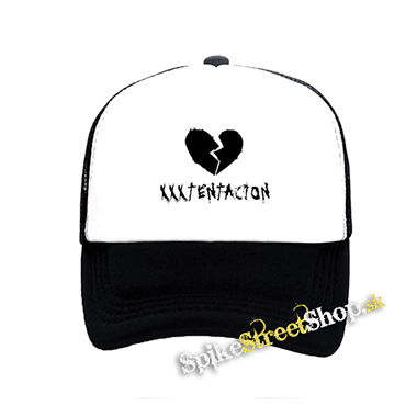 XXXTentacion - Logo - čiernobiela sieťkovaná šiltovka model "Trucker"