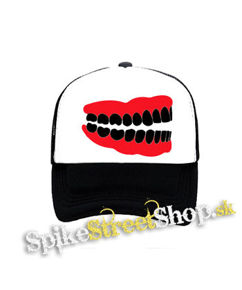 ZUBY - čiernobiela sieťkovaná šiltovka model "Trucker"