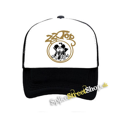 ZZTOP - Gold Man - čiernobiela sieťkovaná šiltovka model "Trucker"