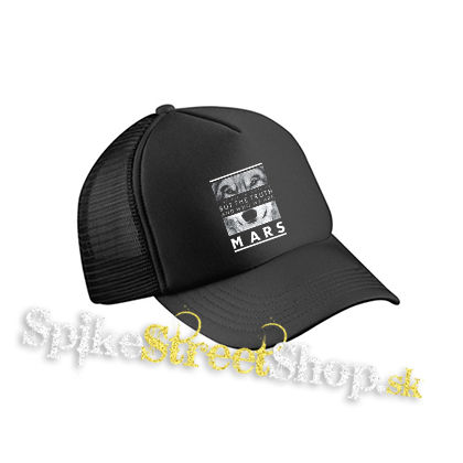 30 SECONDS TO MARS - Wolf - čierna sieťkovaná šiltovka model "Trucker Cap"