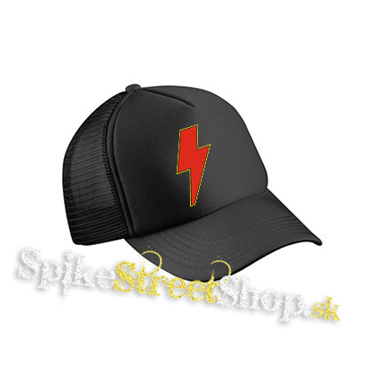 ACDC - Power Up Sign Crest Logo - čierna sieťkovaná šiltovka model "Trucker Cap"