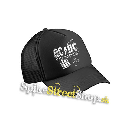 ACDC - War Machine - čierna sieťkovaná šiltovka model "Trucker Cap"