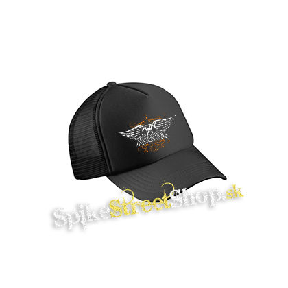 AEROSMITH - čierna sieťkovaná šiltovka model "Trucker Cap"