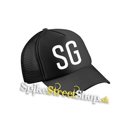 AGUST D - Super Gay - čierna sieťkovaná šiltovka model "Trucker Cap"