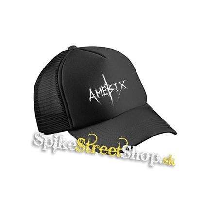 AMEBIX - Logo - čierna sieťkovaná šiltovka model "Trucker Cap"