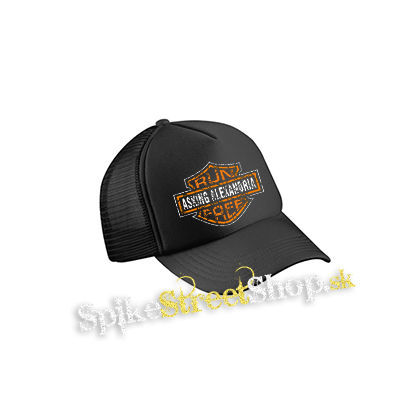 ASKING ALEXANDRIA - Run Free - čierna sieťkovaná šiltovka model "Trucker Cap"