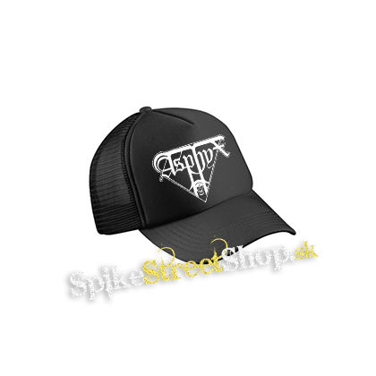 ASPHYX - Logo - čierna sieťkovaná šiltovka model "Trucker Cap"