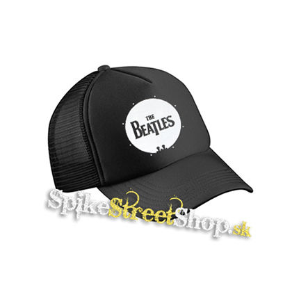 BEATLES - Drum Logo - čierna sieťkovaná šiltovka model "Trucker Cap"