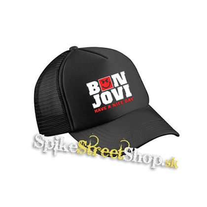 BON JOVI - Have A Nice Day - čierna sieťkovaná šiltovka model "Trucker Cap"