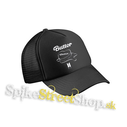 BTS - BANGTAN BOYS - Butter - čierna sieťkovaná šiltovka model "Trucker Cap"