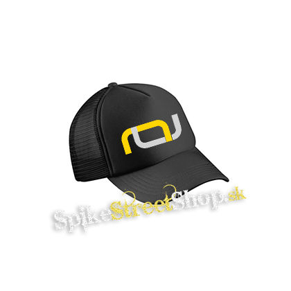 CALISTATIC - Yellow Logo Symbol - čierna sieťkovaná šiltovka model "Trucker Cap"