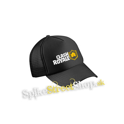 CLASH ROYALE - Logo - čierna sieťkovaná šiltovka model "Trucker Cap"