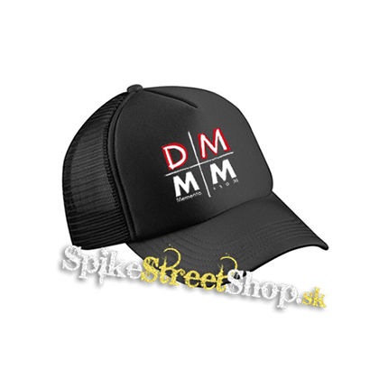DEPECHE MODE - Memento Mori Cross Sign - čierna sieťkovaná šiltovka model "Trucker Cap"