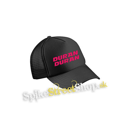 DURAN DURAN - Pink Logo - čierna sieťkovaná šiltovka model "Trucker Cap"