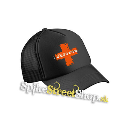 ED SHEERAN + - čierna sieťkovaná šiltovka model "Trucker Cap"