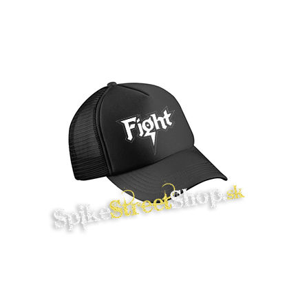 FIGHT - Logo Metal Band Rob Halford - čierna sieťkovaná šiltovka model "Trucker Cap"